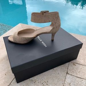 Pelle Moda Berlin cork ankle strap